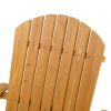 [Replace 57738306]Folding Wooden Adirondack Lounger Chair with Natural Finish
