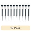 (10 pack) Solar Powered Black Classic Column LED Path Light and Landscape Light, 2 Lumens