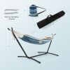 Portable Indoor Outdoor 2-Person Double Hammock Set with Stand and Carrying Cases