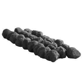 1.2-2.0 Inch 25 Pcs Lava Rocks Fire Stones Reusable Fire Pit Stones