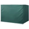 Outsunny 3-Seater Patio Swing Cover, Outdoor Garden Furniture Protection Hammock Cover Waterproof 85" X 61" X 59", Dark Green
