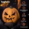Pumpkin Gas Log, Ceramic Fire Lgs for Ventless & Vent Free, Propane, Gel, Ethanol, Electric, Outdoor Fireplace Fire Pit, Halloween Décor,1-Pack