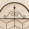 4 Pack Metal Garden Trellis 86.7" x 19.7" Rustproof Trellis for Climbing Plants Outdoor Flower Support Black