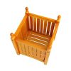 Wood Outdoor Square Wooden Flower and Herb Pot for Garden, Porch and Patio - Outside Plant and Vegetable Container ,Planter,Teak