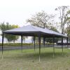 10'x30' Outdoor Party Tent with 8 Removable Sidewalls, Waterproof Canopy Patio Wedding Gazebo, Black