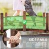 Outsunny 5 ft Fir Wood Garden Bridge with Side Railings, Arc Walkway for Backyards, Gardens & Streams, Stained Wood