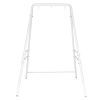 133*137*180cm Wrought Iron Four-Legged Standing 200kg Three Rings Hanging Chair Frame White
