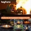 Pumpkin Gas Log, Ceramic Fire Lgs for Ventless & Vent Free, Propane, Gel, Ethanol, Electric, Outdoor Fireplace Fire Pit, Halloween Décor,1-Pack