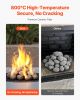 2-3 Inch 30 Pcs Ceramic Fire Pebble Stones Lava Rocks Reusable