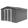 Metal garden sheds 8ftx10ft outdoor storage sheds Grey (Old sku:W1350S00016)