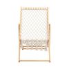 Set of 2 Weaving Chair, with Handwoven Rope for Patio, Living Room, Garden, Balcony