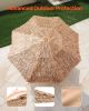 Tiki Umbrella 2-Tier Thatched Patio Umbrella 9 ft for Pool Patio Beach