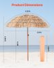 Tiki Umbrella Thatched Patio Umbrella 6 ft Poolside Patio Beach Umbrella