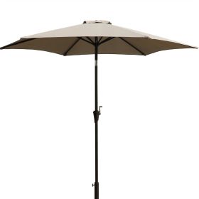 9' Pole Umbrella With Carry Bag, Gray