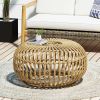 Boho Style Outdoor Wicker Coffee Table