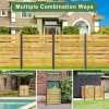 Goodyo 55"x38.5"W (2 Panels) Cedar Wood Privacy Screen, Outdoor Privacy Walls, Privacy Wood Fence for Pool Equipment Enclosure, Trash Can Enclosures