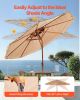 Tiki Umbrella 2-Tier Thatched Patio Umbrella 9 ft for Pool Patio Beach