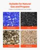 2-3 Inch 30 Pcs Ceramic Fire Pebble Stones Lava Rocks Reusable