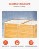 Outdoor Wooden Storage Shed Waterproof Garden Tool Metal Shed 55x67.5 inch