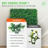 VEVOR Artificial Boxwood Panel UV 24pcs Boxwood Hedge Wall Panels Artificial Grass Backdrop Wall 20" X 20" 4 cm Green Grass Wall Fake Hedge for Decor