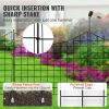 VEVOR Garden Fence, 36.6in(H) x29.5in(L) Animal Barrier Fence, Underground Decorative Garden Fencing with 2.5 Inch Spike Spacing