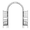78*23*83.9 Arc Roof Double Layer Arch Courtyard Black