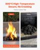 1.2-2.0 Inch 25 Pcs Lava Rocks Fire Stones Reusable Fire Pit Stones