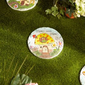 Home Sweet Home Stepping Stone - Decorative Garden Pathway Stone for Outdoor Home Decor