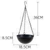 Nordic Metal Hanging Chain Flower Pot Iron Hanging Flower Basket Vase Plant Hanging Planter For Home Garden Balcony Decoration
