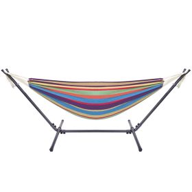Free shipping  Hammock & Steel Frame Stand Swing Chair Home/Outdoor Backyard Garden Camp Sleep YJ (type: picture)