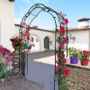 Metal Garden Arch Assemble Freely with 8 Styles Garden Arbor Trellis Climbing Plants Support Rose Arch