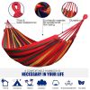 Outdoor Garden Camping Hammock With Tree Straps For Hanging; Durable Hammock Holds Up To 450lbs; Portable Hammock With Travel Bag Perfect For Outdoor/