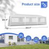 1 Set of 10'x30' Party Tent Canopy for Outdoor Weddings, Heavy-Duty Waterproof Event Shelter with Removable Sidewalls, Ideal for Parties, Booths