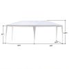 10x20ft White Canopy Tent with 4/6 Removable Sidewalls Outdoor PE Fabric Shelter Party Gazebo Heavy Duty Pavilion for Backyard Garden Event Wedding Ir