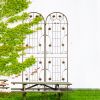 2 Pack Metal Garden Trellis 86.7" x 19.7" Rustproof Trellis for Climbing Plants Outdoor Flower Support