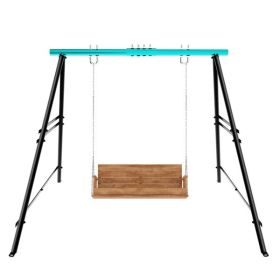 Swing Sets for Backyard, Outdoor Porch Swing Frame, Hammock Chair Stand Only, Max Load 550Lbs A-Frame Swing Stand, Swing Set for Patio, Playground (Color: as picture)