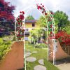 Metal Garden Arch Assemble Freely with 8 Styles Garden Arbor Trellis Climbing Plants Support Rose Arch