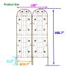 2 Pack Metal Garden Trellis 86.7" x 19.7" Rustproof Trellis for Climbing Plants Outdoor Flower Support