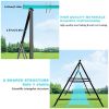 Swing Sets for Backyard, Outdoor Porch Swing Frame, Hammock Chair Stand Only, Max Load 550Lbs A-Frame Swing Stand, Swing Set for Patio, Playground