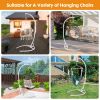 Hammock Chair Stand(Stand Only), C Stand for Hanging Egg Chair/Swing Chair, Indoor/Outdoor Hanging Chair Stand Only, Heavy Duty 330Lbs Weight Capacity