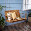 Outdoor  Modern Acacia Wood Porch Swing